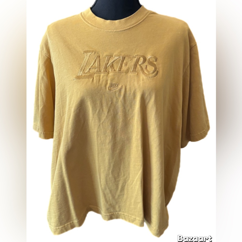 Nike Lakers Loose-Fitted Mustard Tee